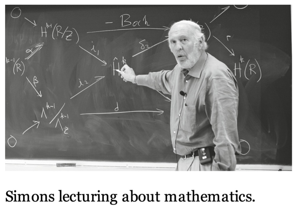 数学教授詹姆斯·西蒙斯(James Simons)