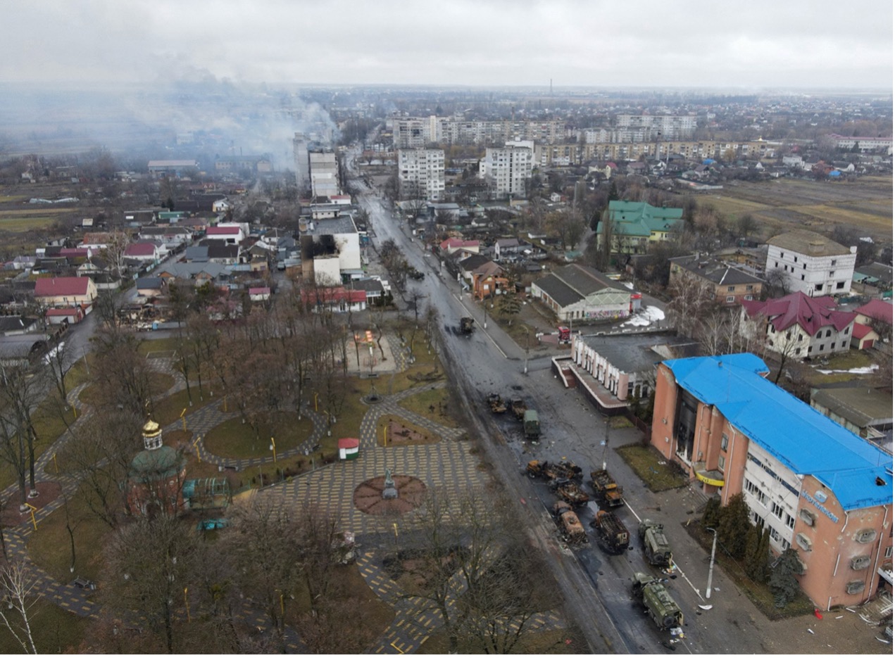乌克兰基辅地区住宅楼被炮击