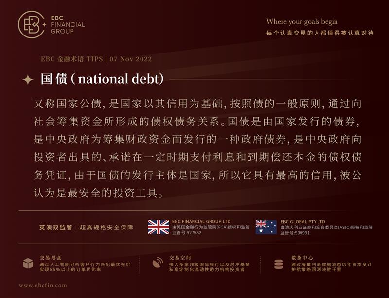 国债（national debt）