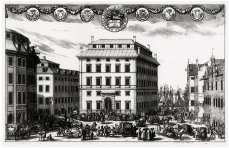 Riksens Ständers Bank的第一栋大楼