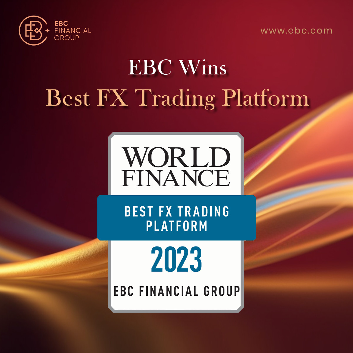 EBC wins Best FX Trading Platform at 2023 World Finance Forex Awards