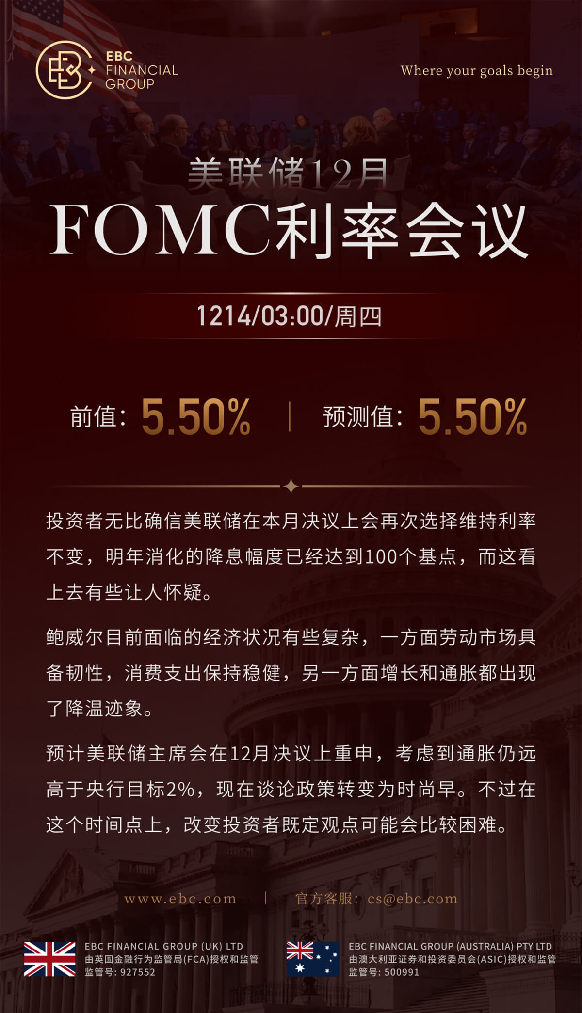 美联储12月FOMC利率会议