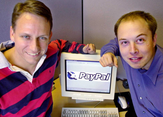 PayPal创始人，彼得·蒂尔与马斯克