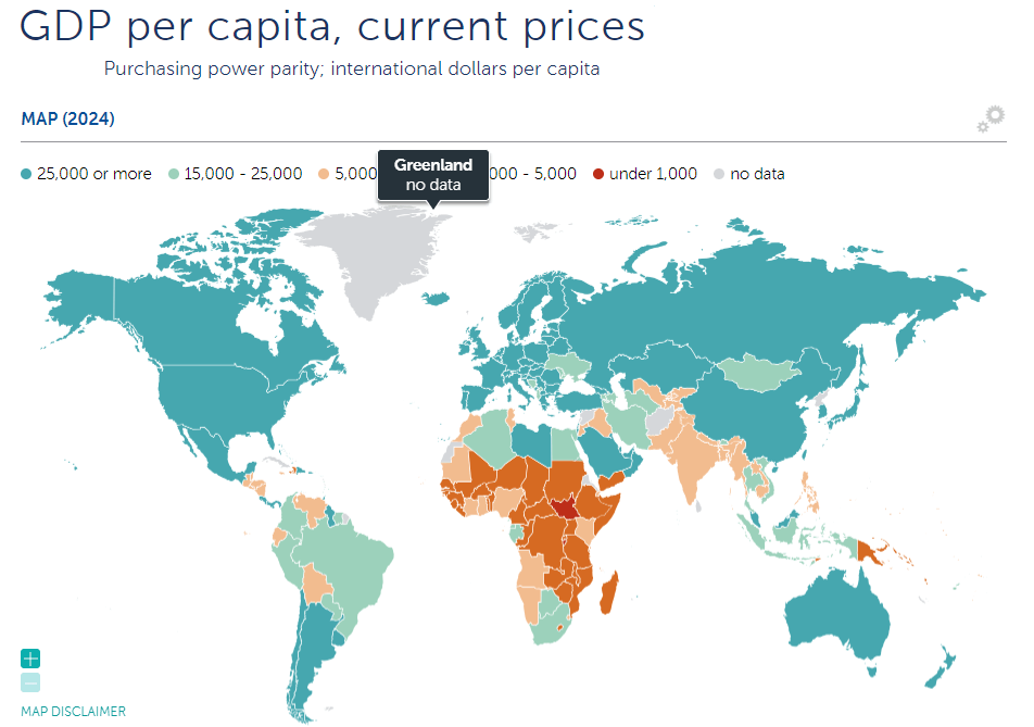 Global purchasing power parity (GDP)