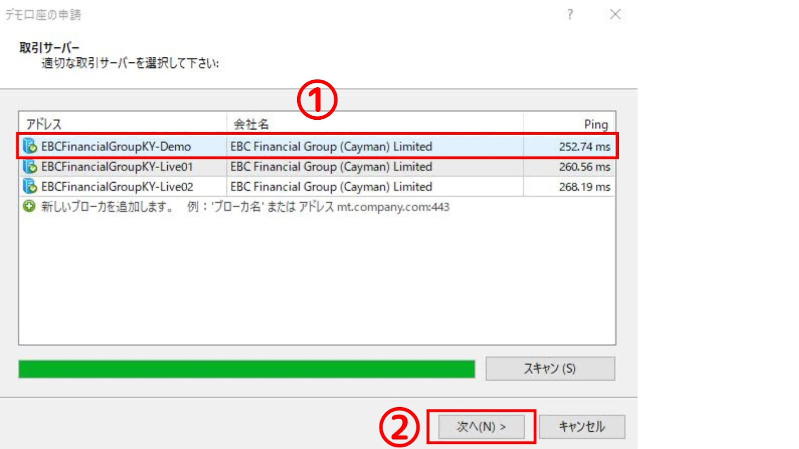 MT4にログイン