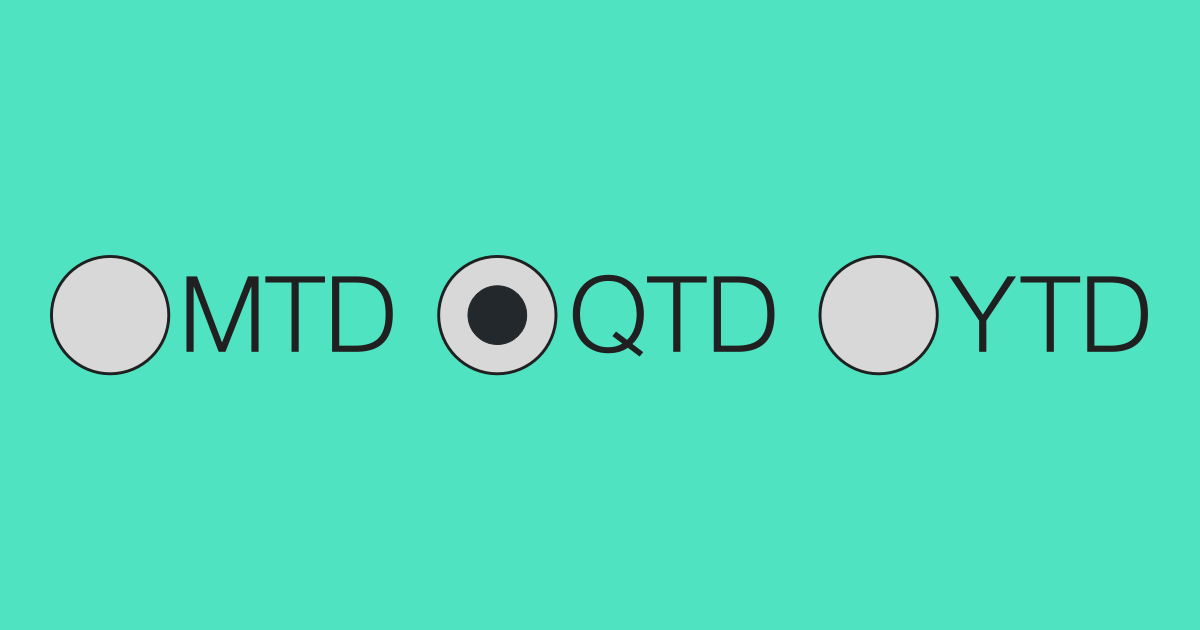 YTD vs QTD vs MTD - EBC