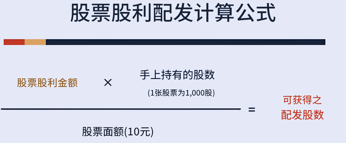 股票股利配发计算公式