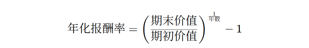 年化报酬率计算公式