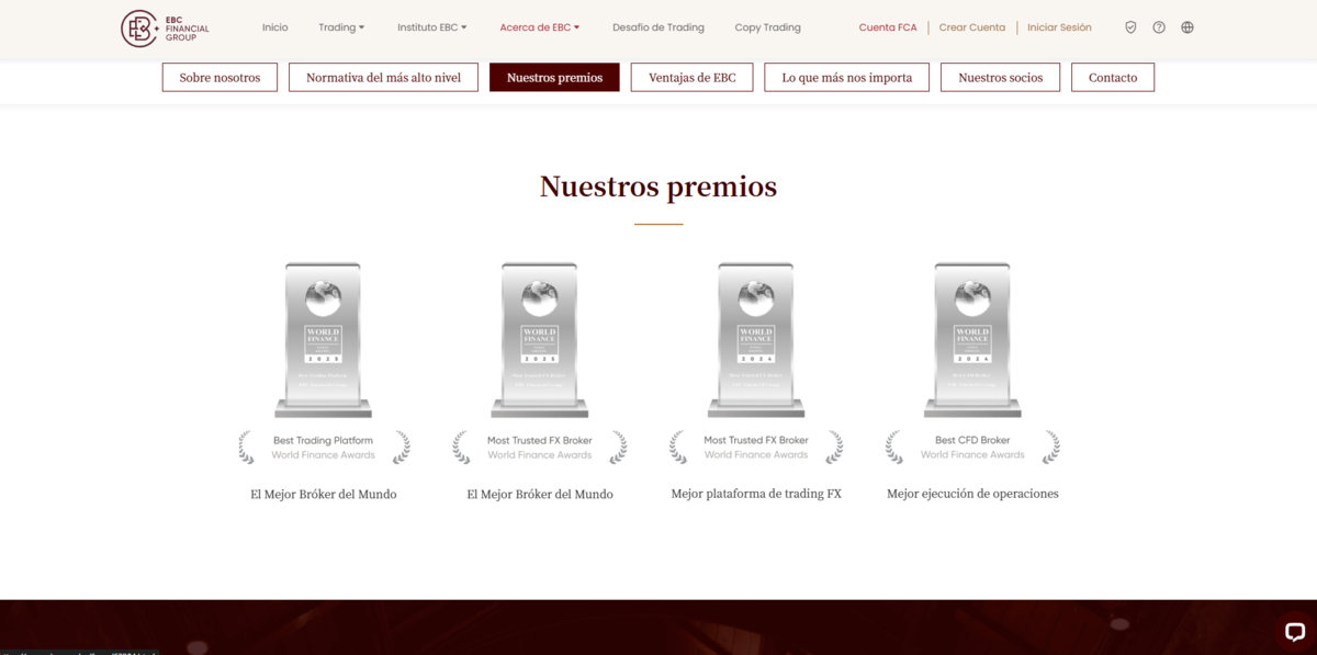 EBC, el mejor bróker del mundo