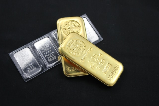 Barras de oro y platino
