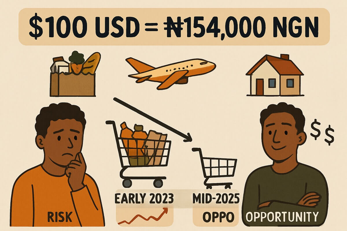 อำนาจซื้อ 100 ดอลลาร์สหรัฐฯ ในไนจีเรีย