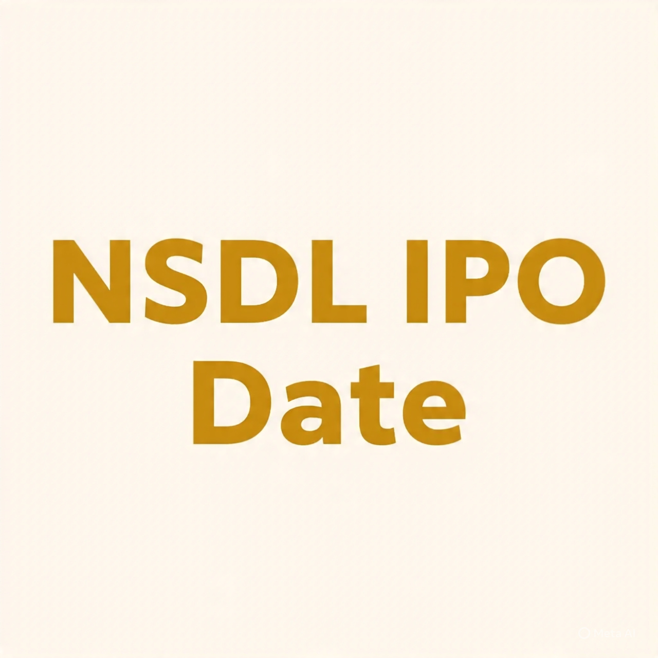 NSDL IPO Date