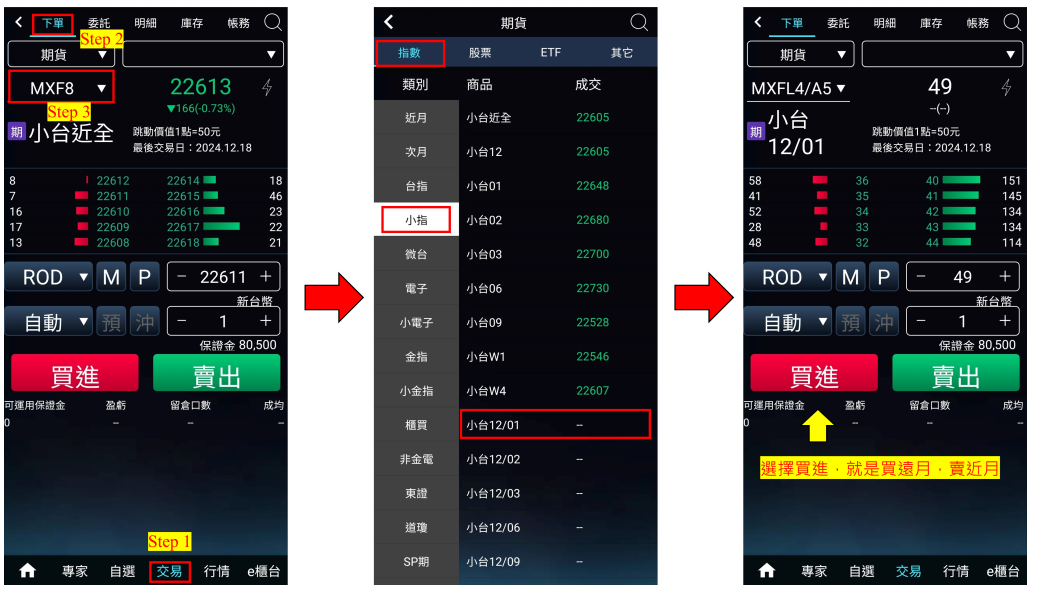 期貨轉倉操作流程模板
