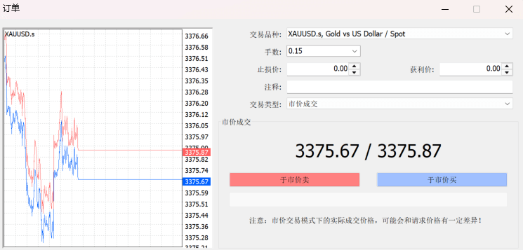 下单页面