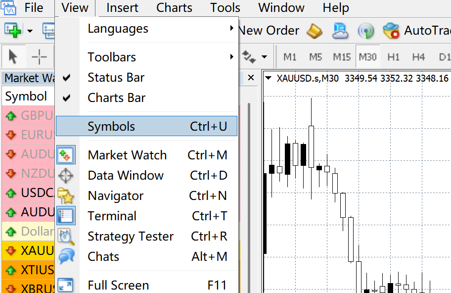 The Symbols Option