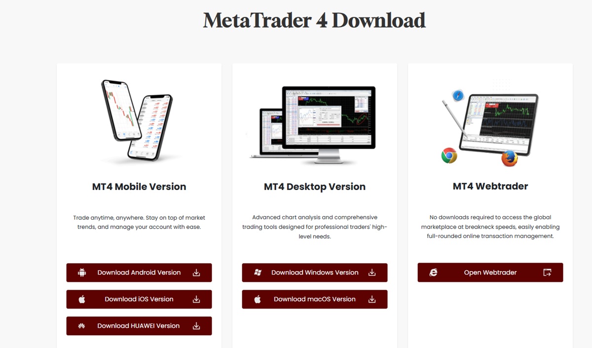 MetaTrader 4 Download Page