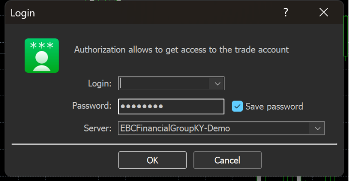 MetaTrader 5 Login Page