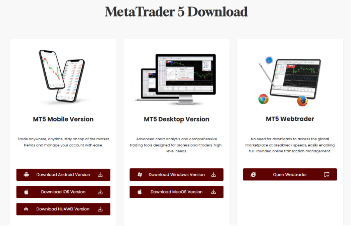 MetaTrader 5 Download Page