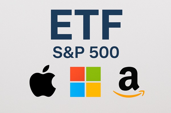 Logos de algunas empresas que forman parte del ETF de S&P 500