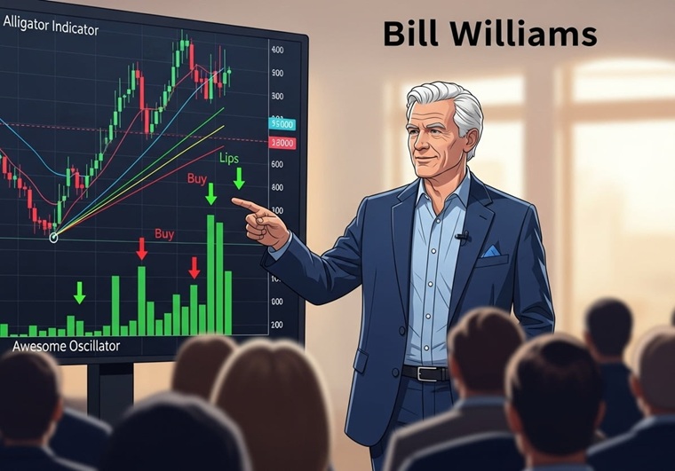 Bill Williams in His Public Trading Seminars