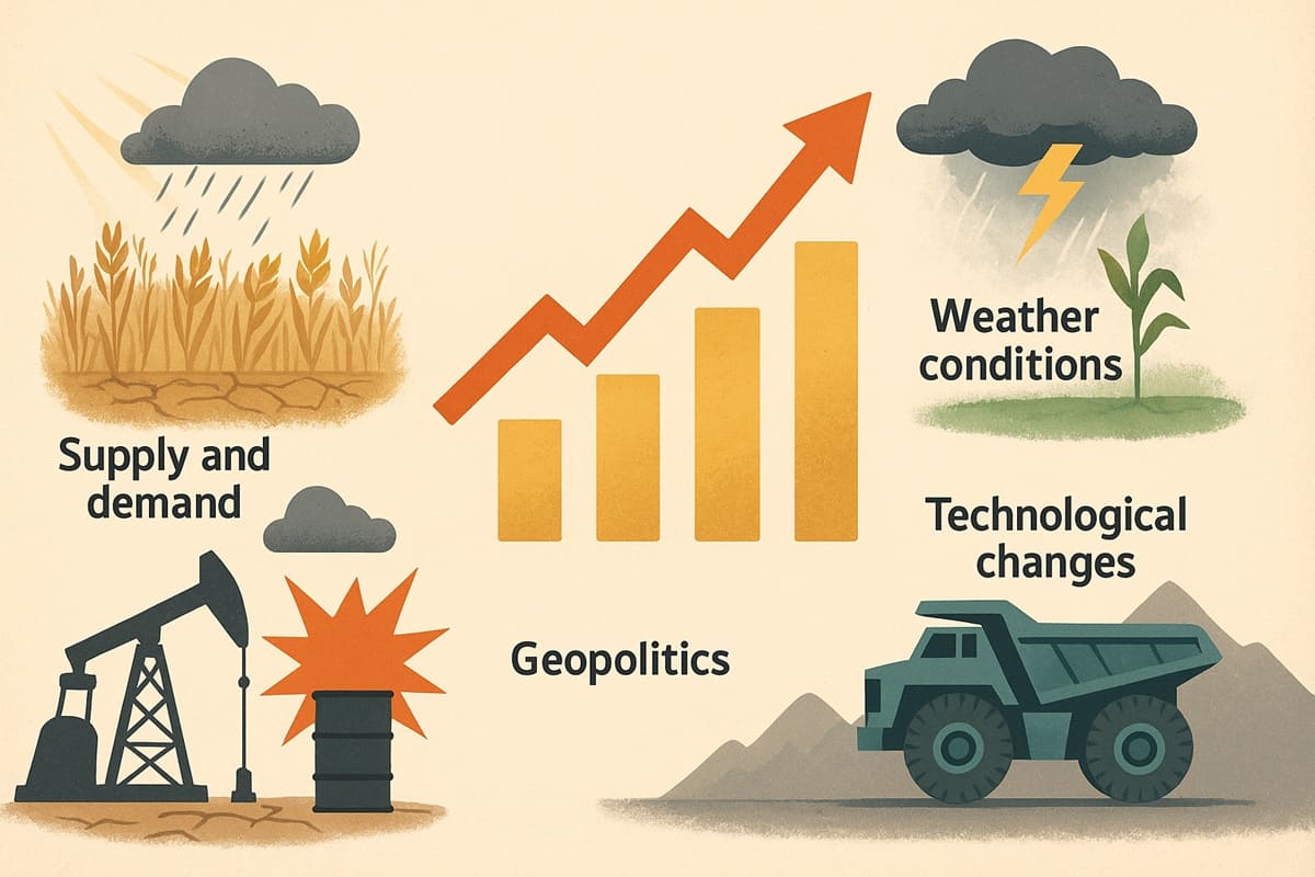 How do market dynamics shape the value of commodities over time