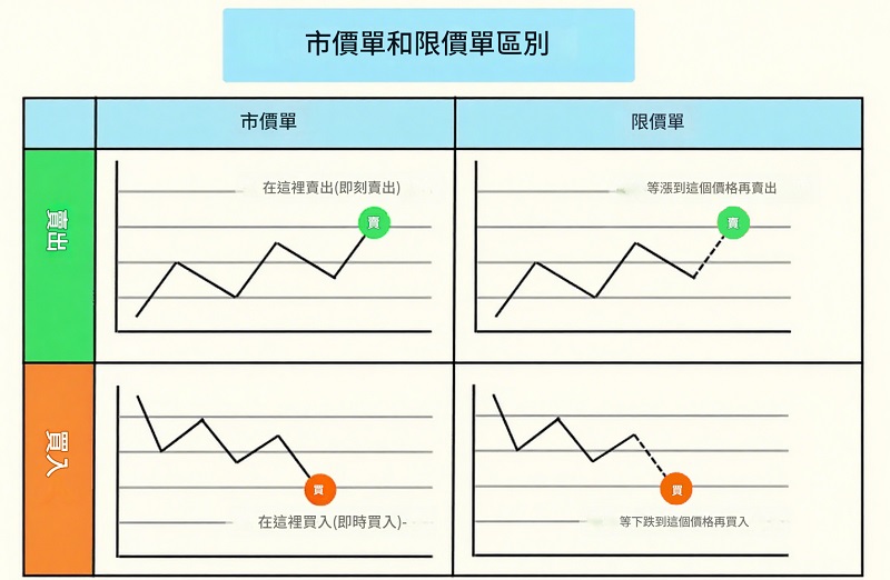 市價單與限價單的區別