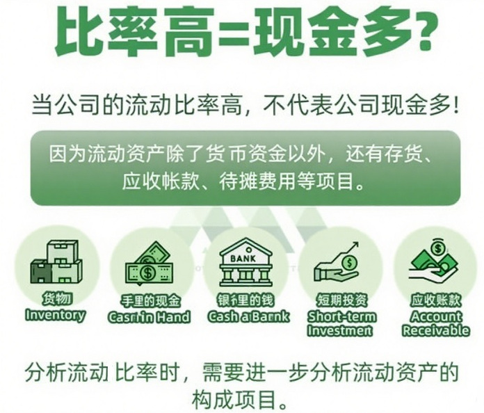 流动比率高代表什么