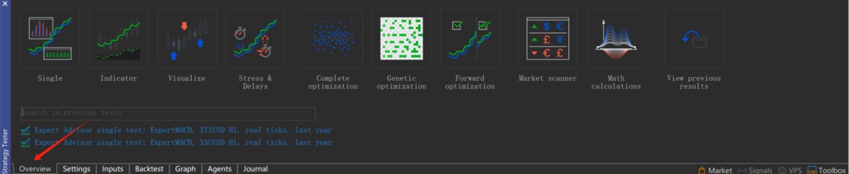 The Overview Tab