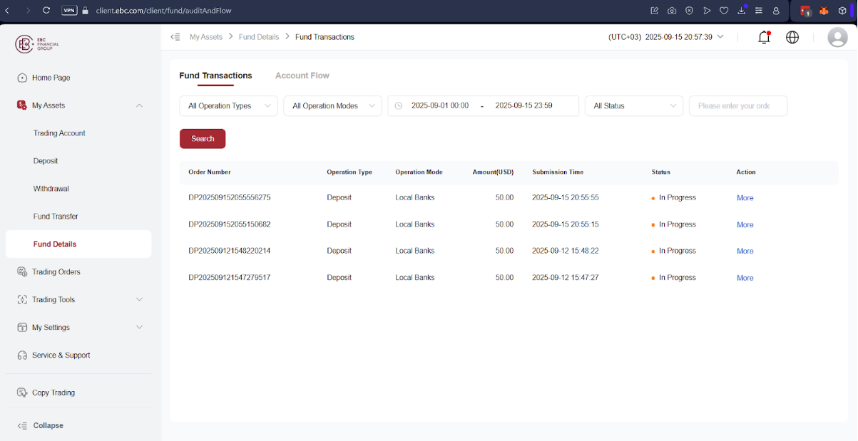 EBC Trading Account