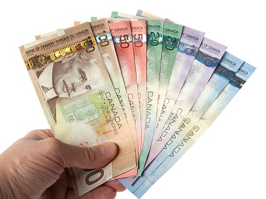 Billetes de dólares canadienses