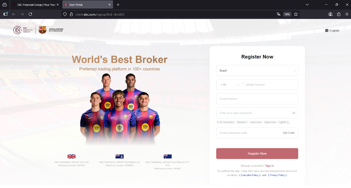 How to Create an EBC Account