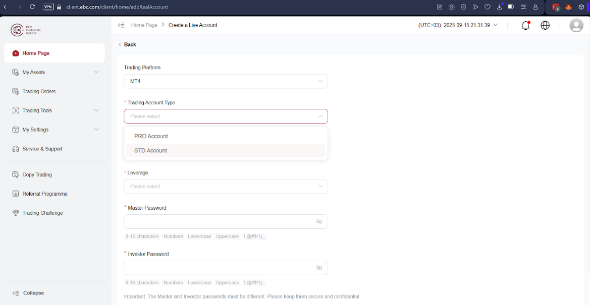 How to Create an EBC Account
