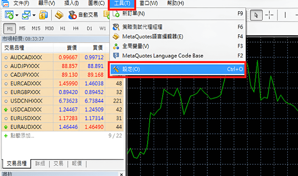 MT5程式交易設定