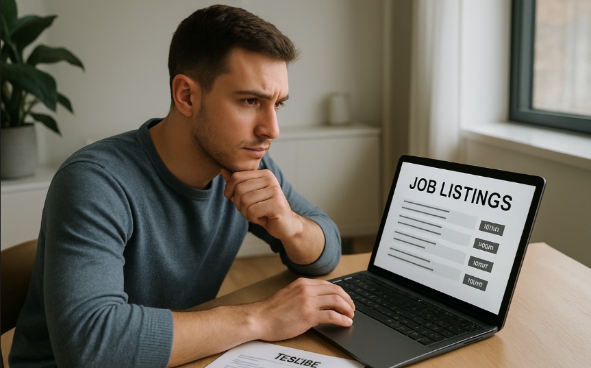 Persona buscando trabajo