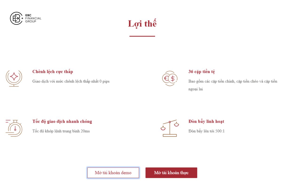 mở tài khoản demo với EBC