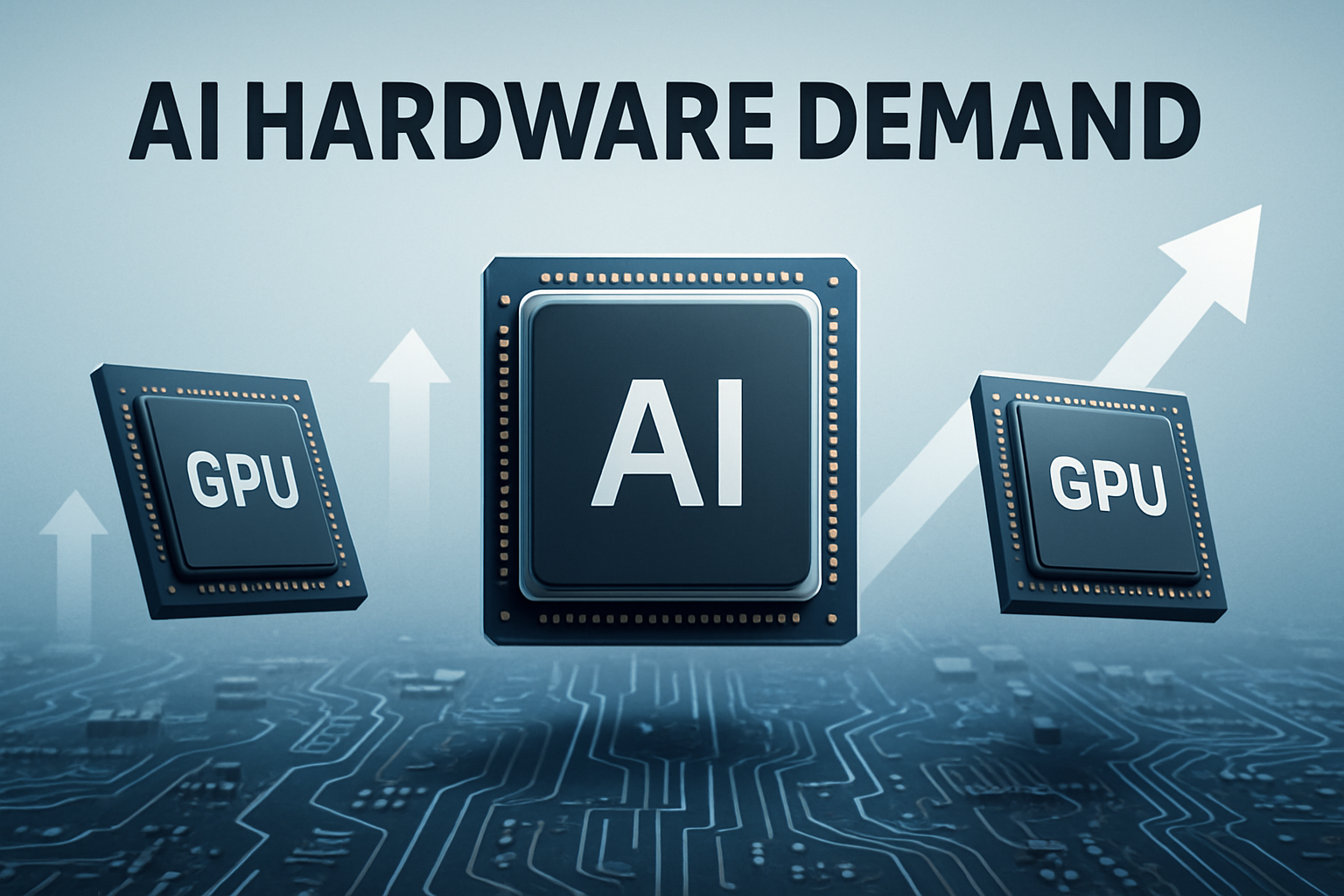 Illustration of AI chips