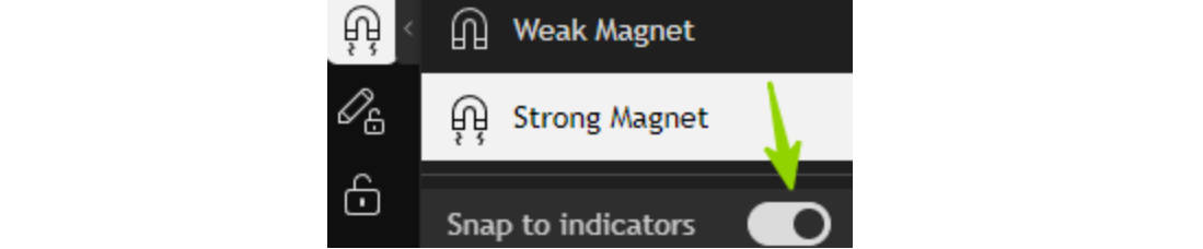 Snap to indicators