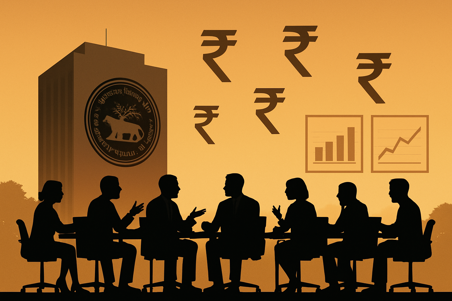 Illustration of RBI MPC Meeting Participants
