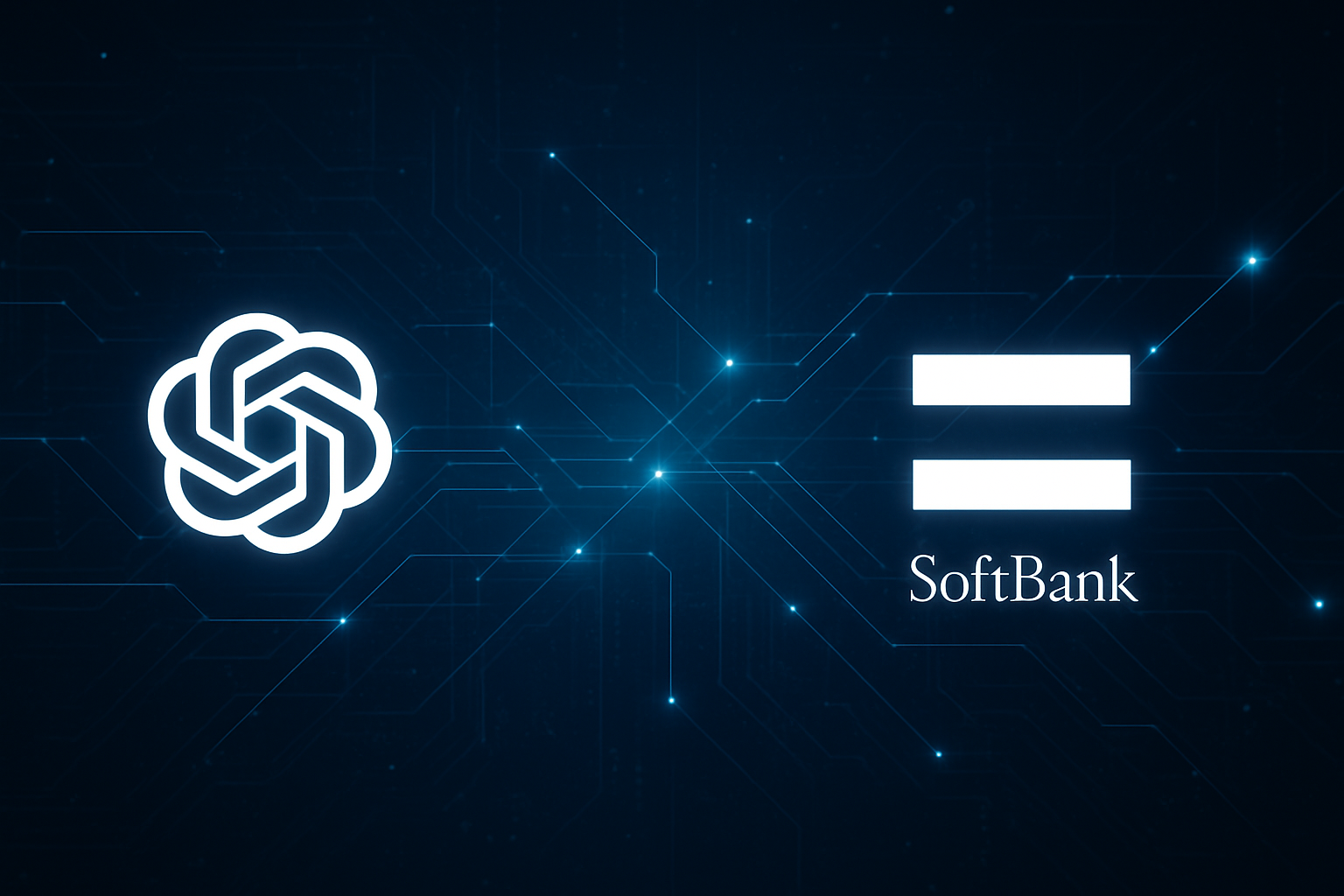 OpenAI and Softbank logos