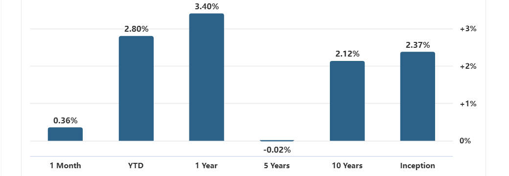 BNDX ETF Performance History