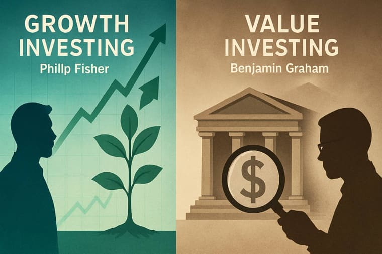 Fisher compared with Benjamin Graham - Growth vs Value
