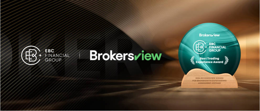 EBC Bags BrokersView Best Trading Experience Award