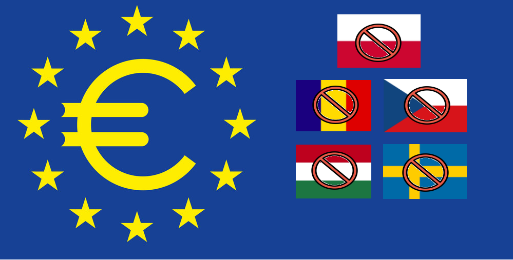 Các nước trong EU không sử dụng đồng euro