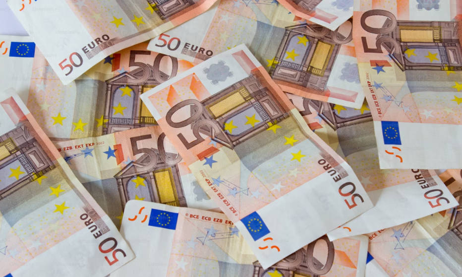 European currency money euro banknotes bill