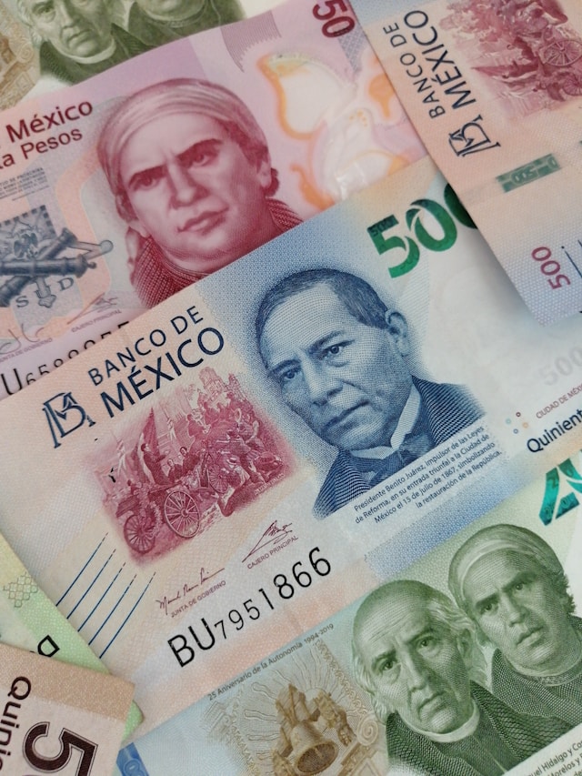 Billetes de pesos mexicanos