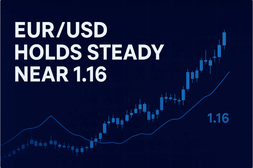 EUR to USD Holds Steady Near 1.16