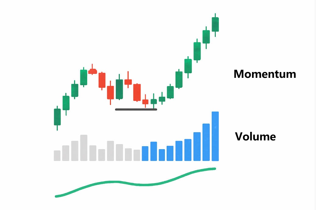 How to confirm the RBR - volume and momentum