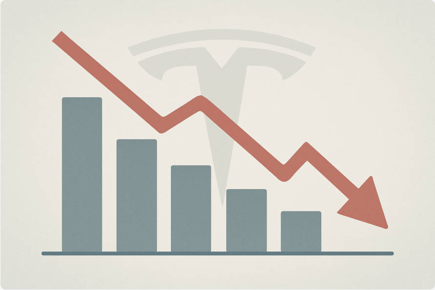 Tesla Shares Show Signs of Decline