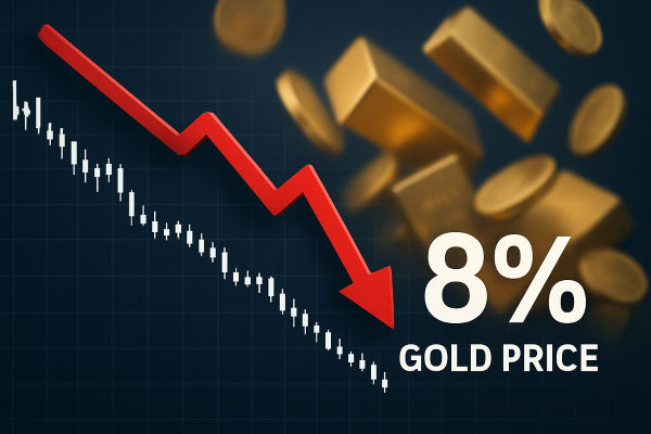 Vàng giảm 8% sau đợt tăng kỷ lục vào tháng 10 năm 2025 Vàng giảm 8% sau đợt tăng kỷ lục vào tháng 10 năm 2025