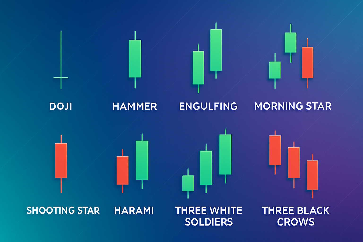 Các loại mô hình nến trong giao dịch Các loại mô hình nến trong giao dịch
